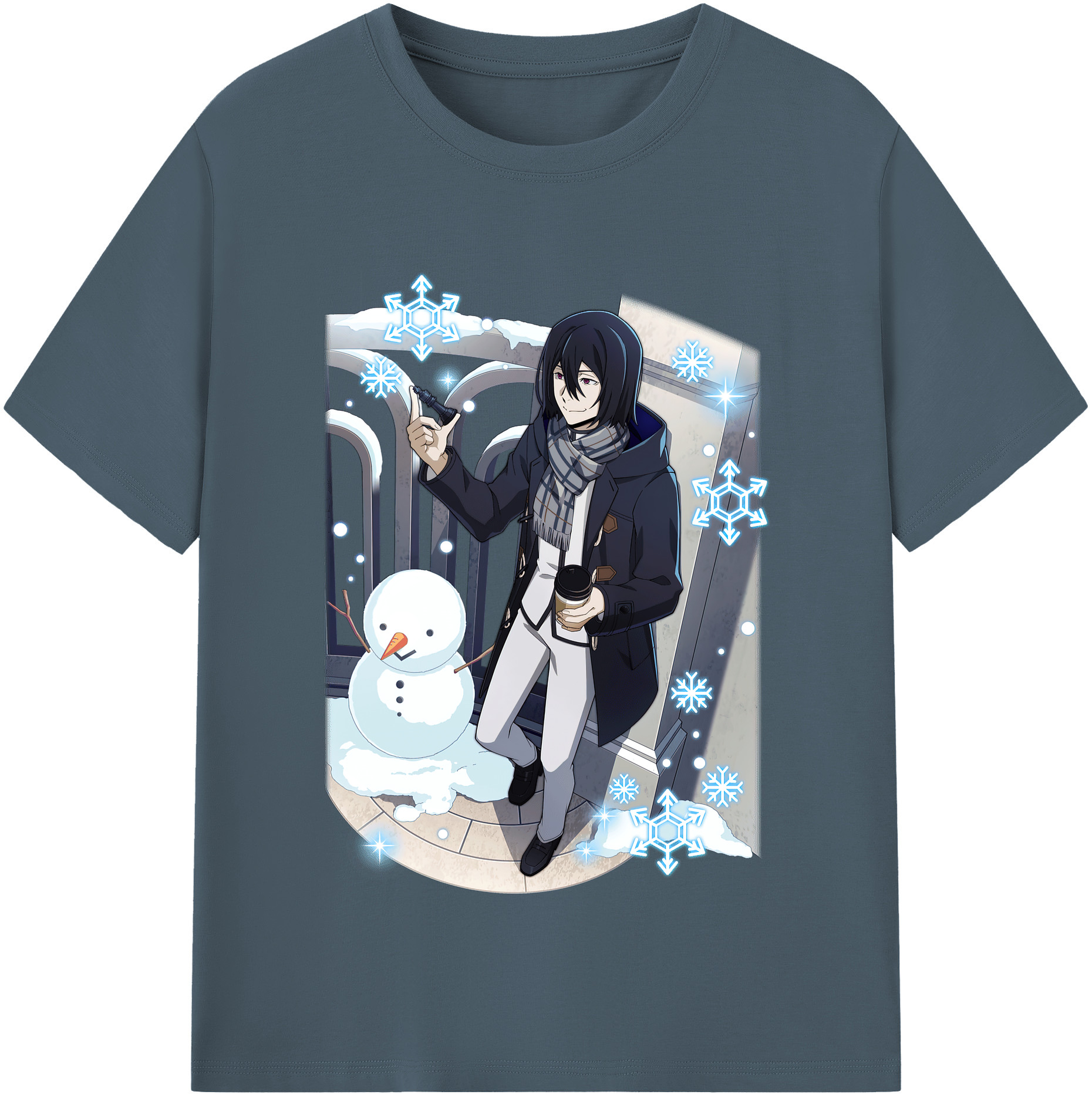 （画像用） 文豪ストレイドッグス Bungo Stray Dogs 綿100％半袖Tシャツ（フロントプリント）